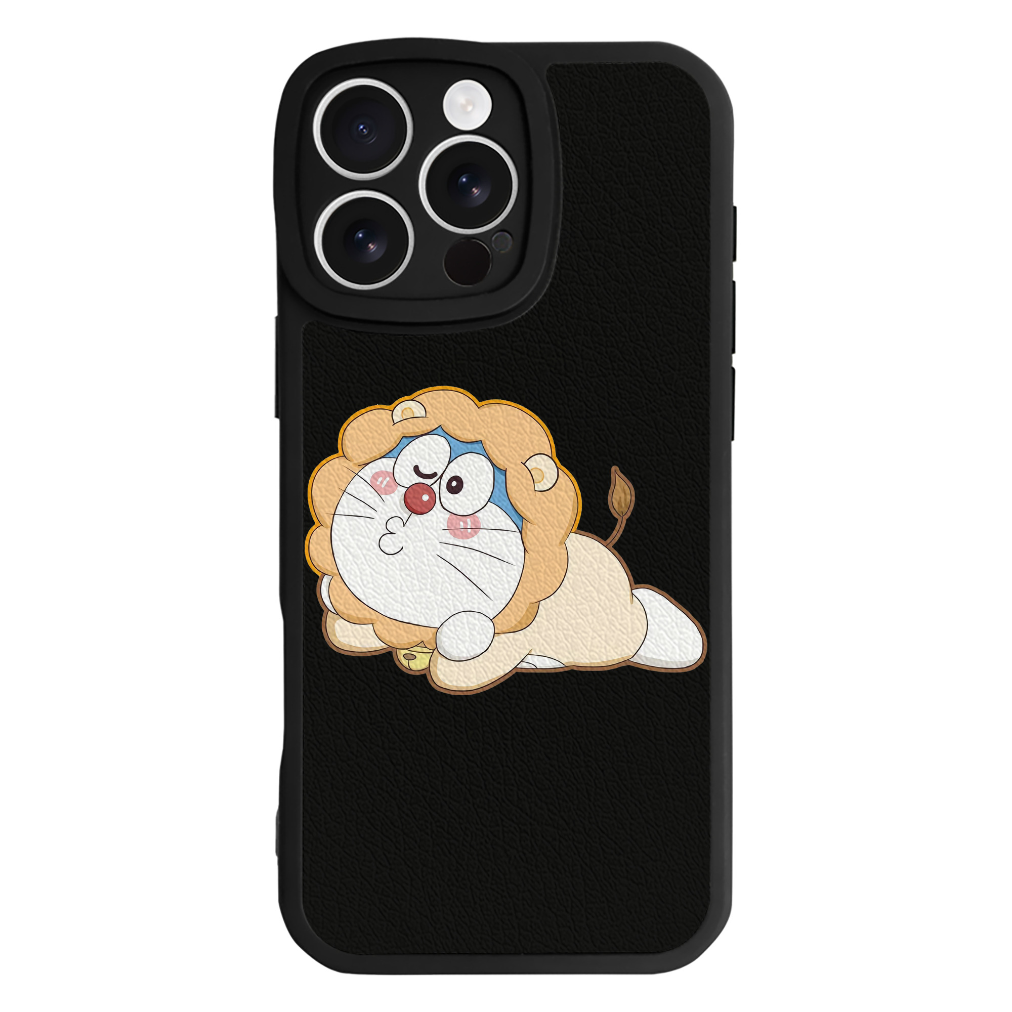 （画像用） ドラえもん Doraemon 【iPhone 16シリーズ対応】シリコンスマホケース（レザー調） 材質：シリコン